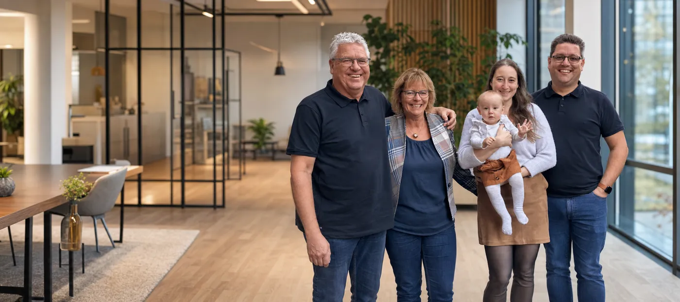 Rob, Selma, Anita, Mila en Mike van Veenstra IT in Hoevelaken
